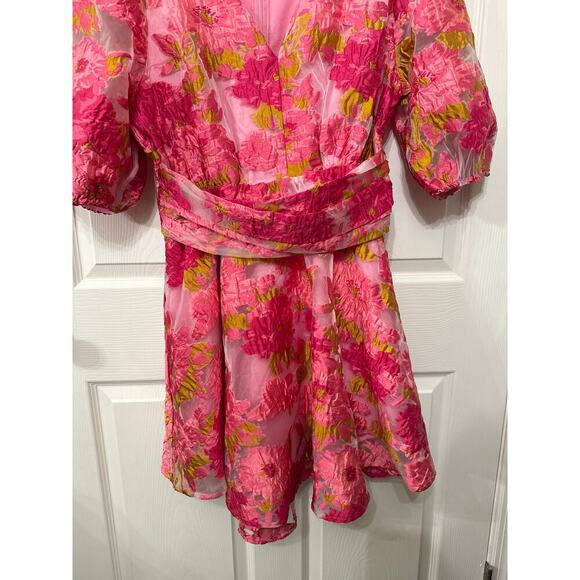 Floral Pink Mini Dress - Picture 8 of 11